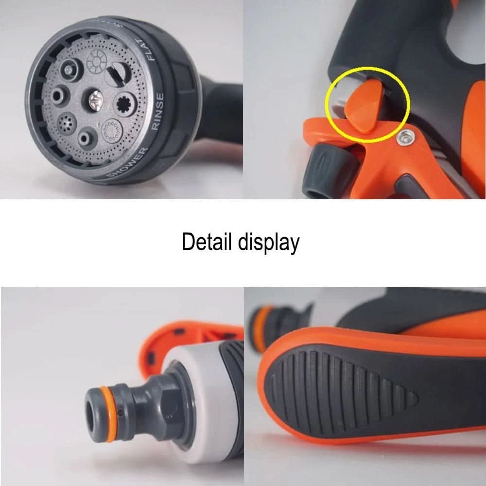 Garden Hose Sprayer 8-Mode High Pressure Ergonomic Grip