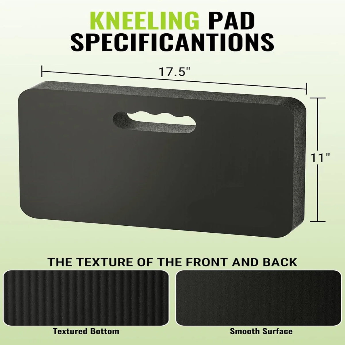 Garden Knee Pads Over 1 Inch Foam Hook-and-Loop Straps