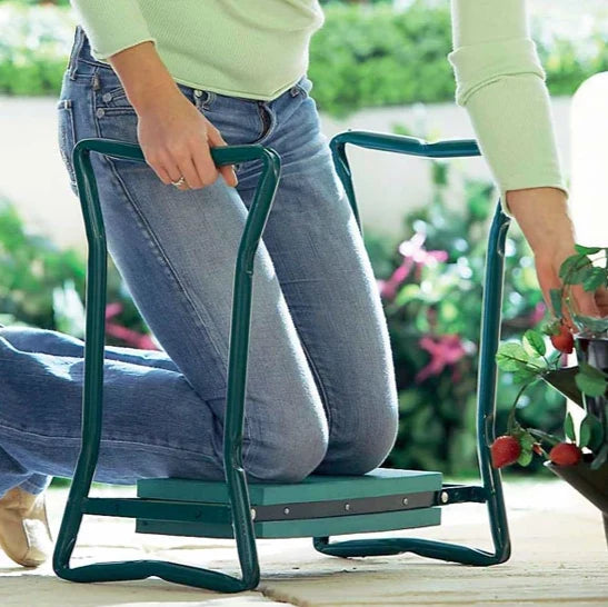 Garden Kneeler & Seat Foldable Padded 331 Lb Capacity