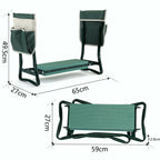 Garden Kneeler & Seat Foldable Padded 331 Lb Capacity
