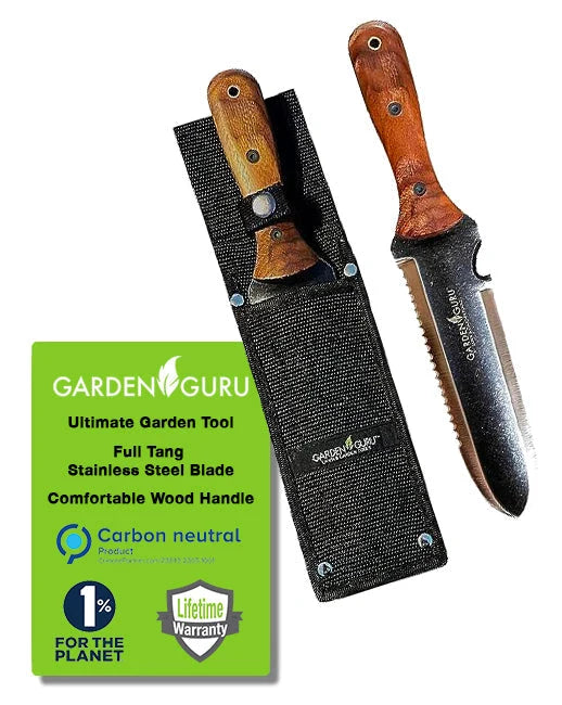 Garden Knife Full Tang Stainless Steel Walnut Handle