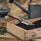 Garden Knife Hollow Stainless Steel Serrated Blade Walnut Handle