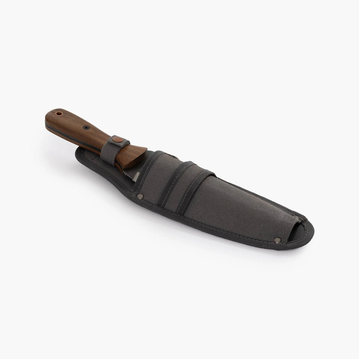 Garden Knife Hollow Stainless Steel Serrated Blade Walnut Handle
