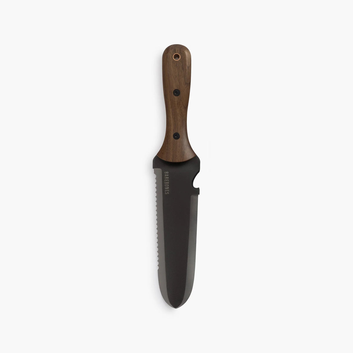 Garden Knife Hollow Stainless Steel Serrated Blade Walnut Handle