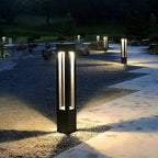Garden Lamp Cast Aluminum & Glass Warm White LED