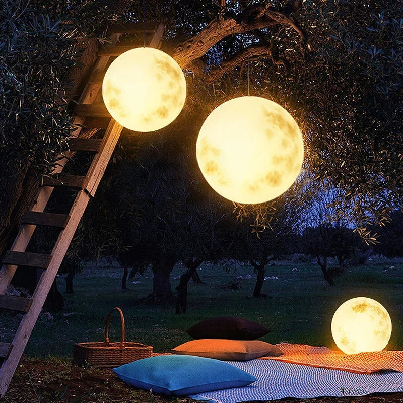 Garden Lamp Moon-Shaped USB Rechargeable & Weather-Resistant