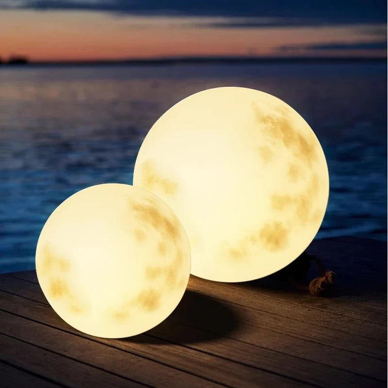 Garden Lamp Moon-Shaped USB Rechargeable & Weather-Resistant