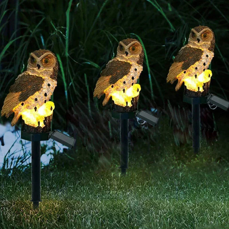 Garden Lamp Solar-Powered Auto-On Weather-Resistant