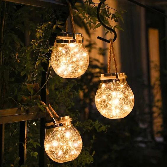Garden Lantern Solar Powered Dusk Sensor Weatherproof