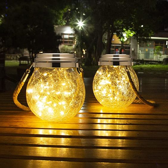 Garden Lantern Solar Powered Dusk Sensor Weatherproof