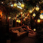Garden Lantern Solar Powered Dusk Sensor Weatherproof
