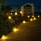 Garden Lantern Solar Powered Dusk Sensor Weatherproof