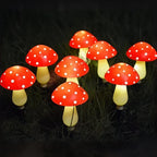 Garden Lights Mushroom Design Solar Powered IP65