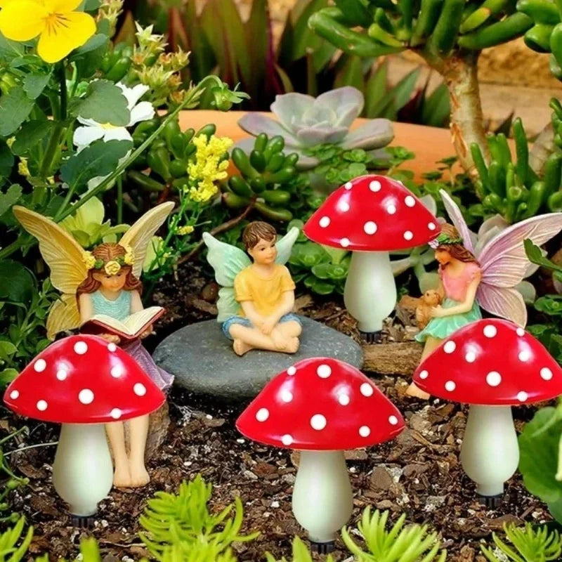 Garden Lights Mushroom Design Solar Powered IP65