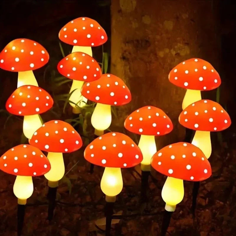 Garden Lights Mushroom Design Solar Powered IP65