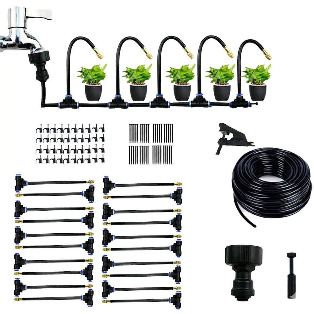 Garden Misting System 20m Fine Mist Copper Nozzles