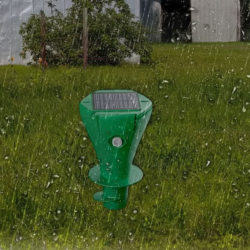 Garden Mole Repeller Solar-Powered Silent Vibration 6,458 Sq Ft