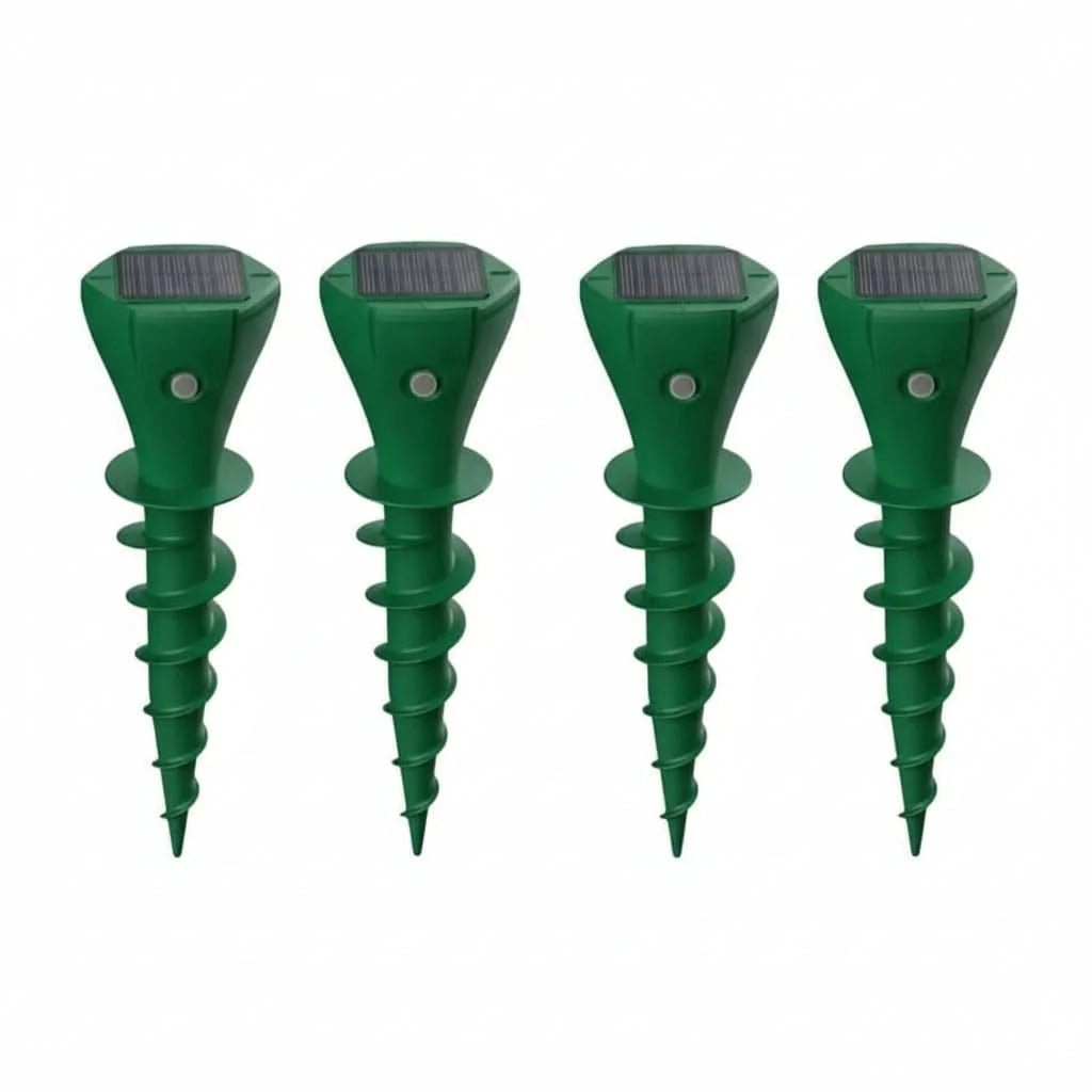 Garden Mole Repeller Solar-Powered Silent Vibration 6,458 Sq Ft