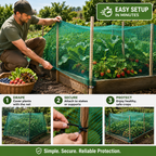 Garden Netting Bird & Deer Protection 2 Inch Mesh