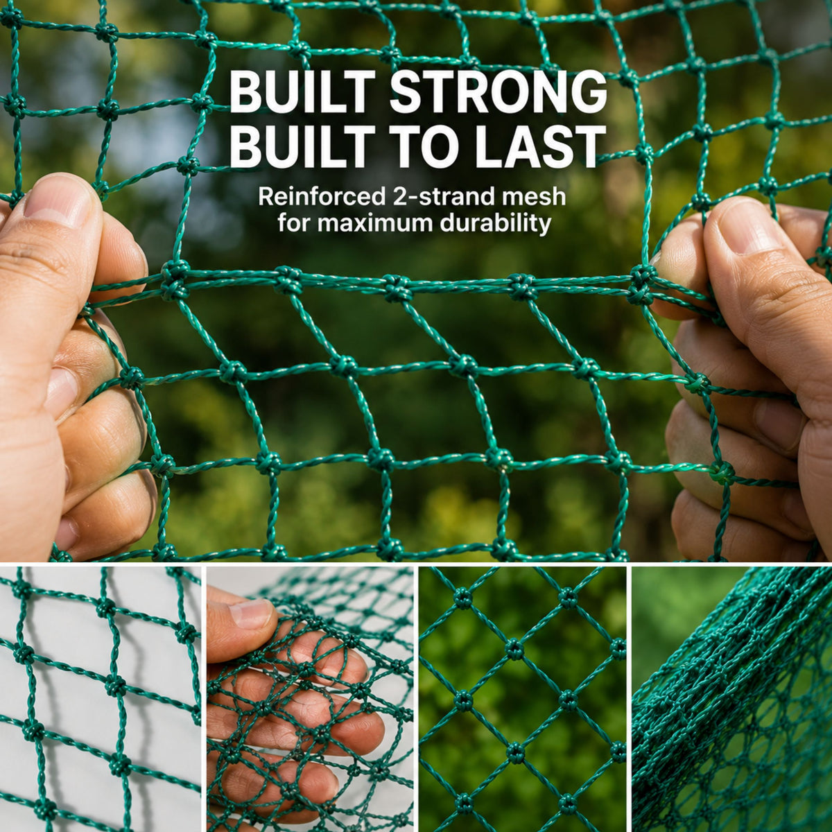 Garden Netting Bird & Deer Protection 2 Inch Mesh
