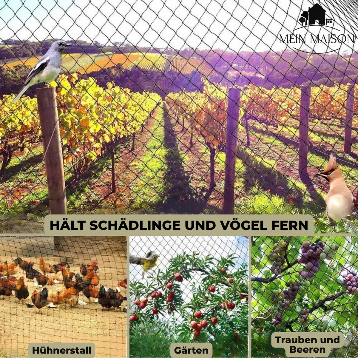Garden Netting UV-Resistant Fine Mesh