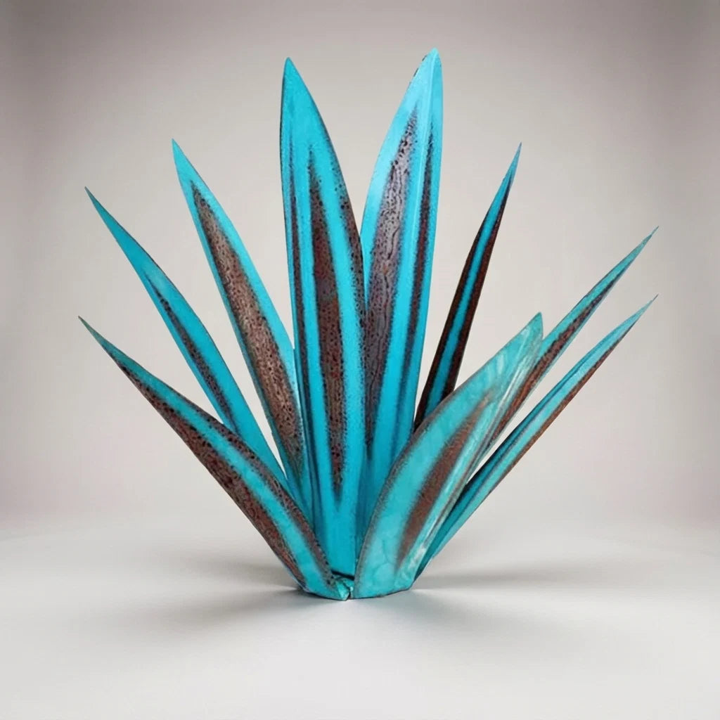 Garden Ornament Agave Handcrafted Weatherproof Metal