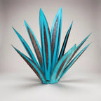 Garden Ornament Agave Solar-Powered Weatherproof Metal