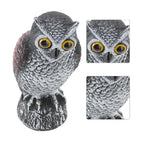 Garden Owl Statue Realistic & Weatherproof Bird Deterrent