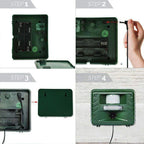 Garden Pest Repeller Motion-Activated Ultrasonic Solar-Powered