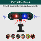 Garden Pest Repeller Motion-Activated Ultrasonic Weather-Resistant