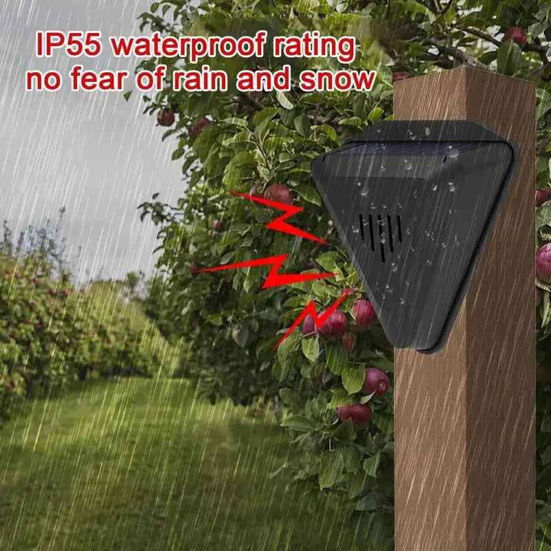 Garden Pest Repeller Solar-Powered 13 Predator Sounds Weatherproof