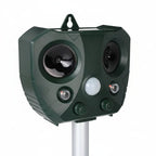 Garden Pest Repeller Solar-Powered Ultrasonic 12m Coverage