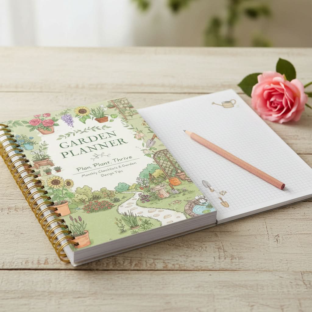 Garden Planner A5 Spiral-Bound Plant Care Tracker