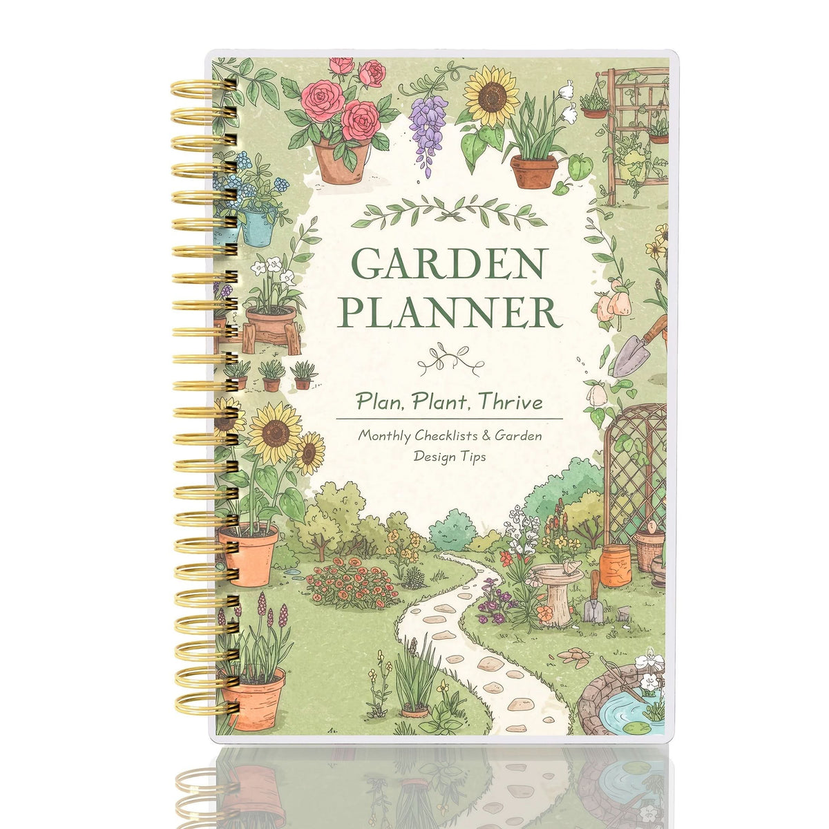 Garden Planner A5 Spiral-Bound Plant Care Tracker