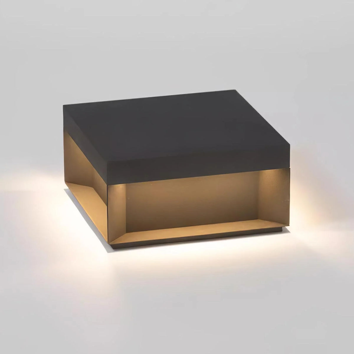 Garden Post Light Solar IP65 Weatherproof Brushed Aluminum