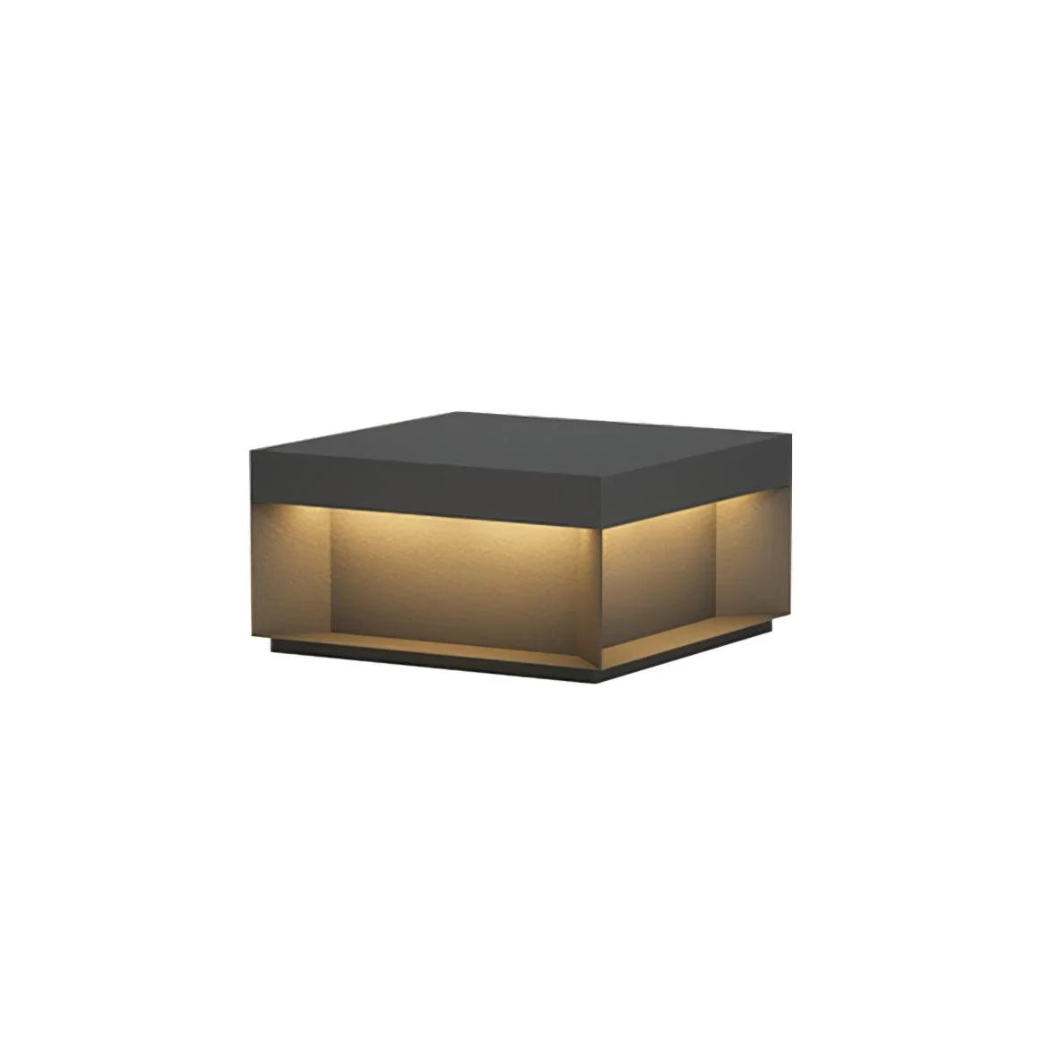 Garden Post Light Solar IP65 Weatherproof Brushed Aluminum