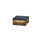 Garden Post Light Solar IP65 Weatherproof Brushed Aluminum