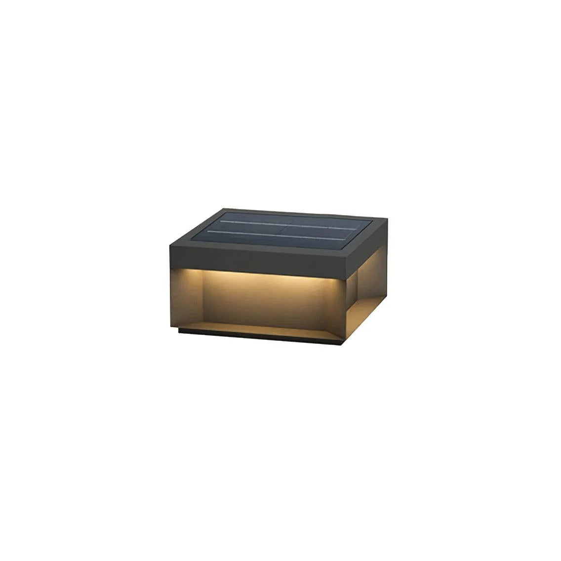 Garden Post Light Solar IP65 Weatherproof Brushed Aluminum