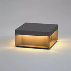 Garden Post Light Solar IP65 Weatherproof Brushed Aluminum