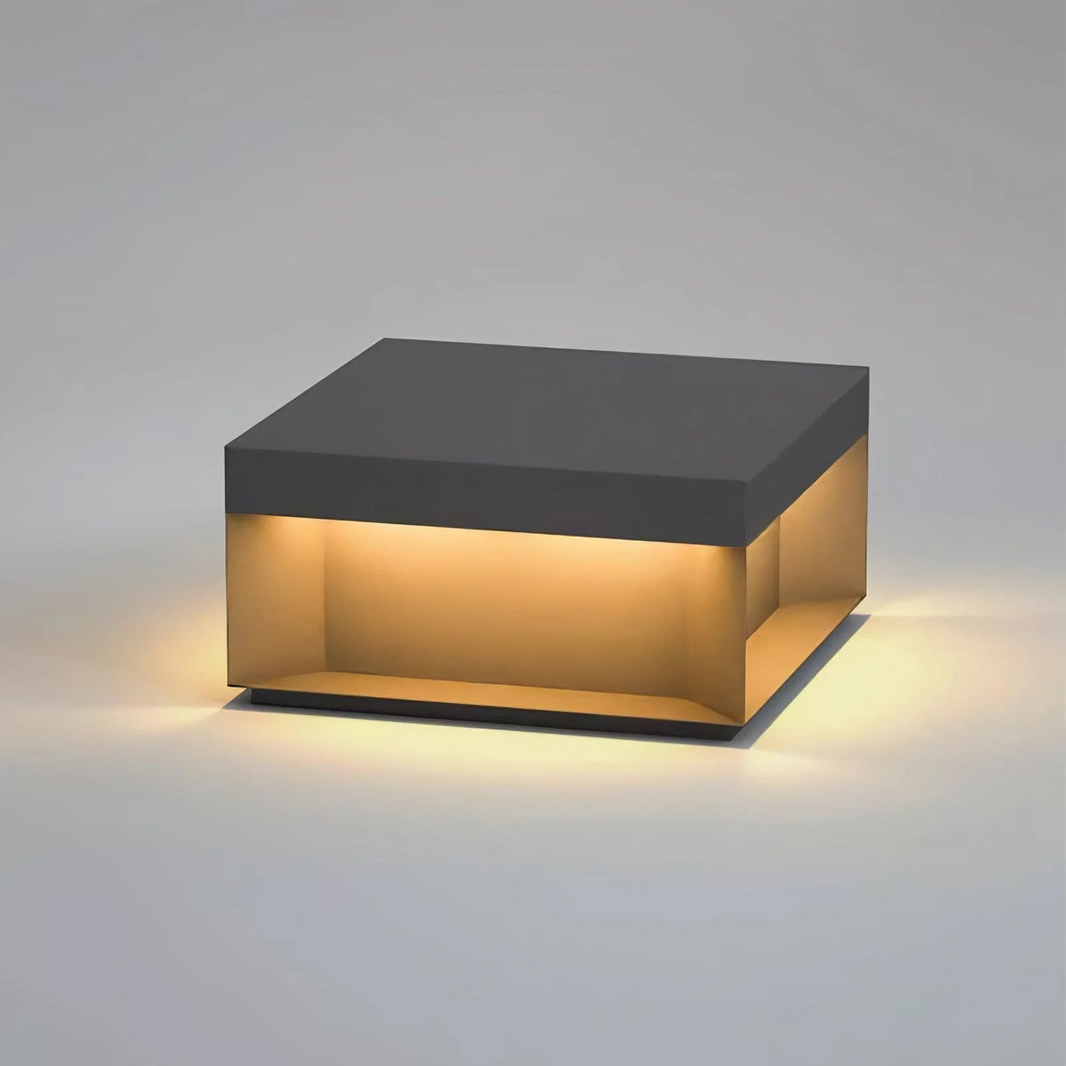 Garden Post Light Solar IP65 Weatherproof Brushed Aluminum