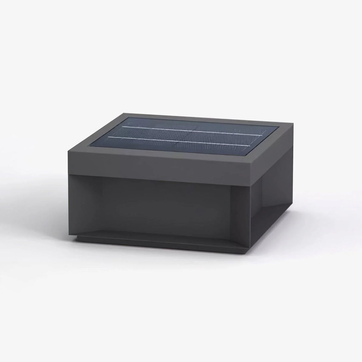 Garden Post Light Solar IP65 Weatherproof Brushed Aluminum