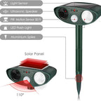Garden Rabbit Repeller Solar Ultrasonic & Flashing Light