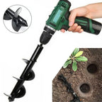 Garden Soil Auger Spiral Powder-Coated Steel Hex Shank