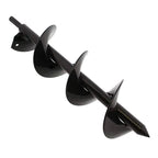 Garden Soil Auger Spiral Powder-Coated Steel Hex Shank