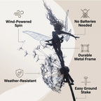 Garden Spinner Fairy Design Wind-Powered Ground Stake