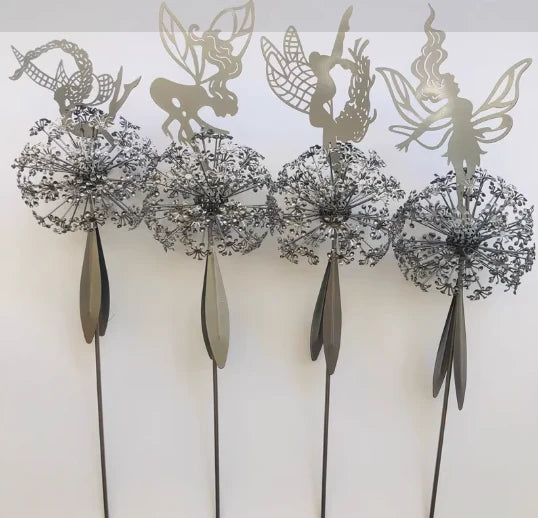 Garden Spinner Fairy Design Wind-Powered Ground Stake