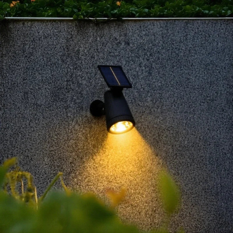 Garden Spotlight Solar-Powered 9-Color Dusk-To-Dawn