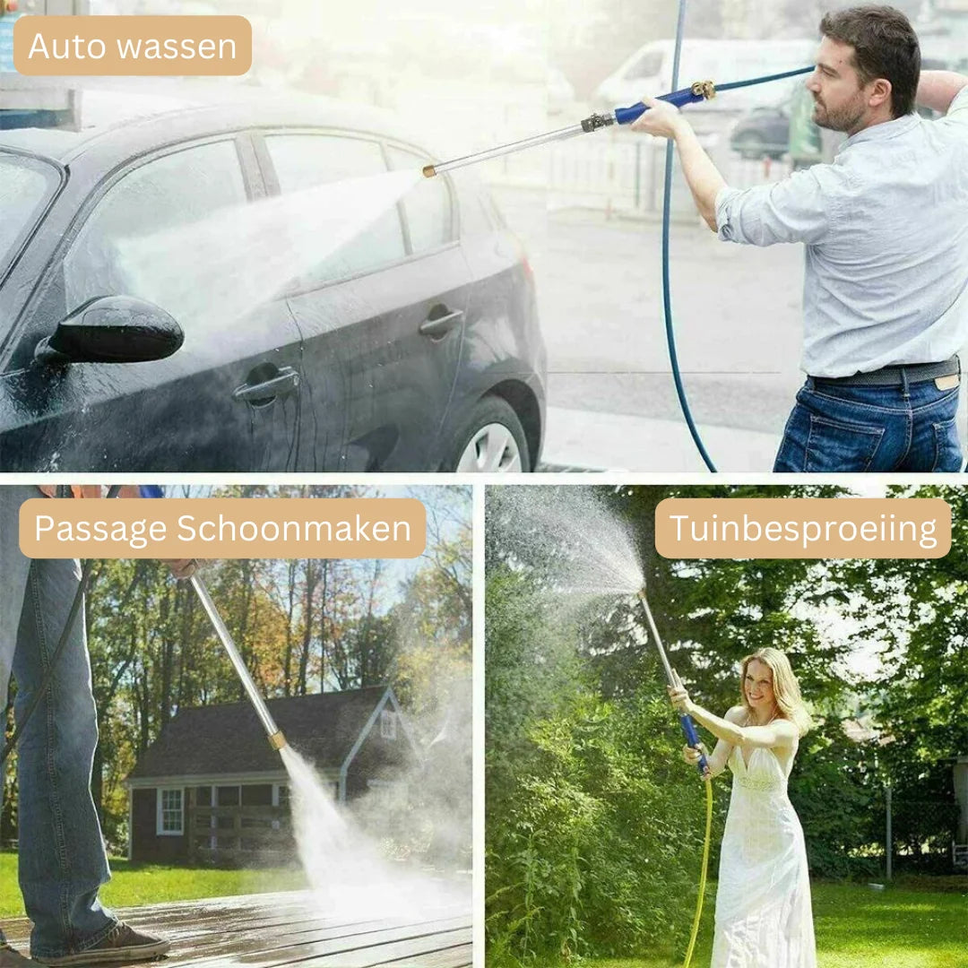 Garden Spray Nozzle Telescopic High-Pressure Stainless Steel & Copper