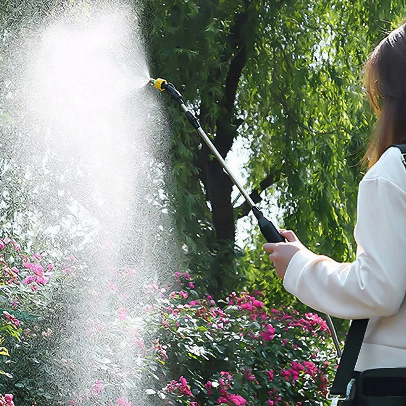 Garden Sprayer Rechargeable 1.3 Gallon Adjustable Brass Nozzle