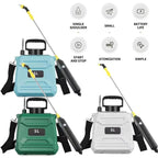 Garden Sprayer Rechargeable 1.3 Gallon Adjustable Brass Nozzle